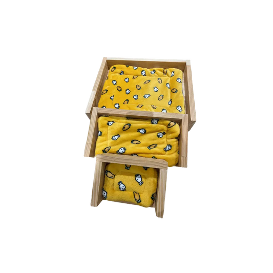 Panier pour lapin en bois sans coussin