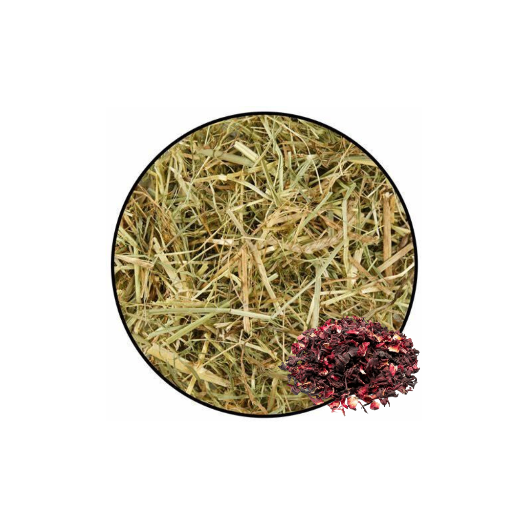 Foin mélange fleur d'hibiscus