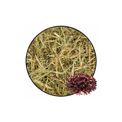 Foin mélange fleur d'hibiscus
